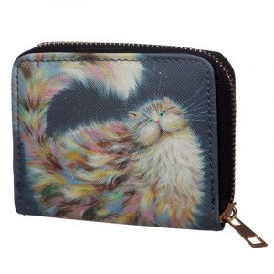 Kim Haskins Rainbow Cat Small Wallet Purse
